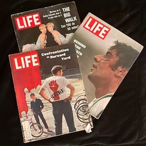 3 Vintage Life Magazines.